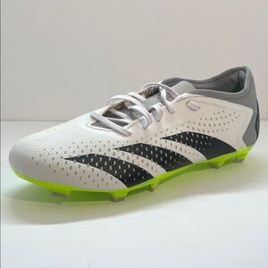 Adidas White and Black Men's Athletic Soccer Shoes